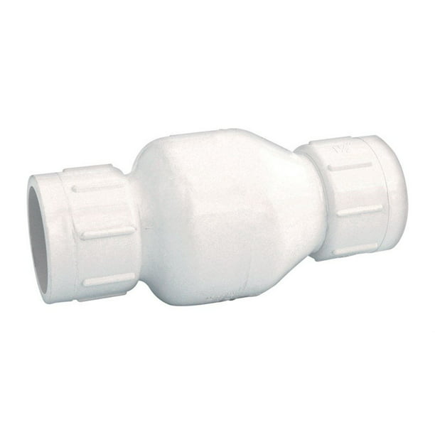 NDS 1011-20 2" PVC S by S 7" Length Spring Check Valve